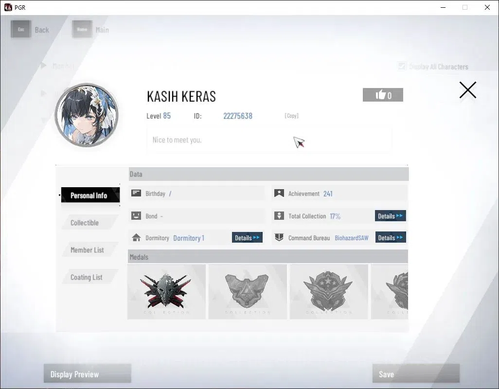 Punishing: Gray Raven Accounts End-Game Asia|Lvl 85|(SSS Lucia IC,SS Selena P,SS lilith D,S Lucia CW)+Sign SSS+ Jetavie D|6 3
