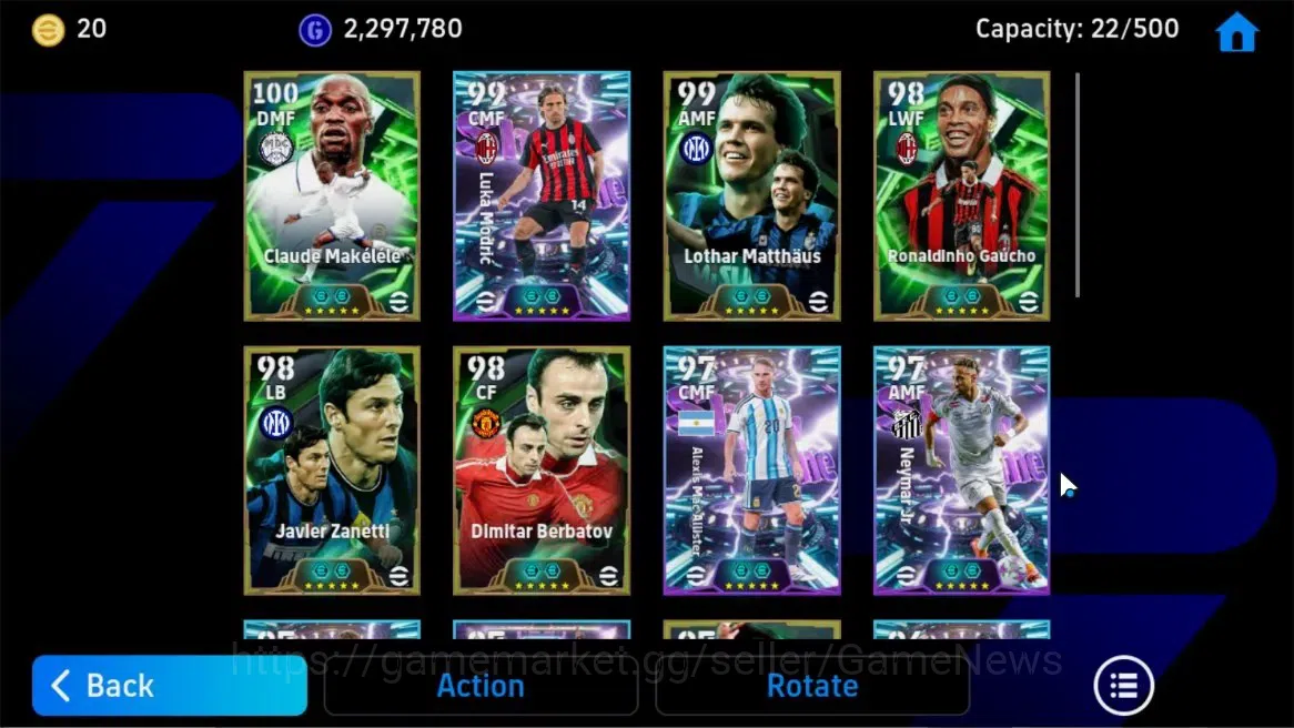 eFootball Accounts Android|Claude Makelele,Luka Modric,Lothar Matthau image 4