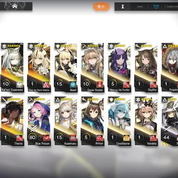 Arknights Accounts Mid-Tier Global|Lv 18|74 Operator, 2 Skin|1 Limited (Kal'tsit Alter) +Logos, Mountain, Thorns, Etc|2-2
