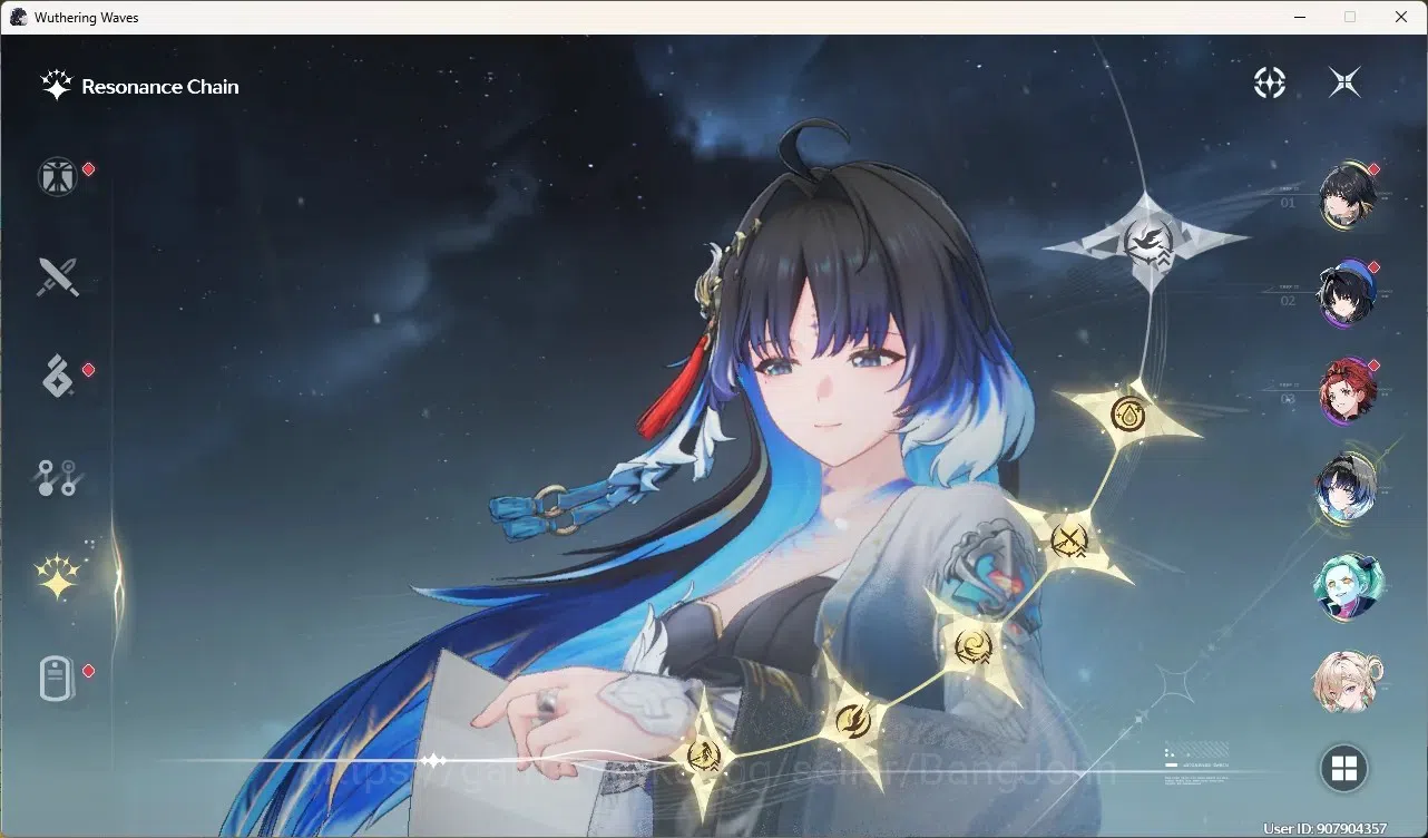 Wuthering Waves Accounts Starter SEA|UL 49|Rank 5|3 Char Limited [Yangyang: Xuanli Rc5,Lynae]+Sign,Rebecca | Mc Female 3