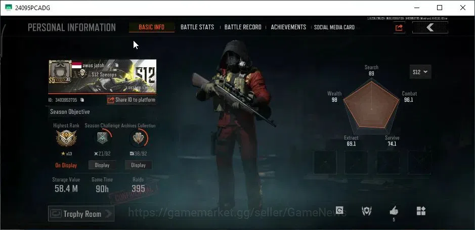 Arena Breakout Accounts MOBILE Lv 30|SV 58,4M|CV 54,3M|Sapper Shovel|Symph image 3