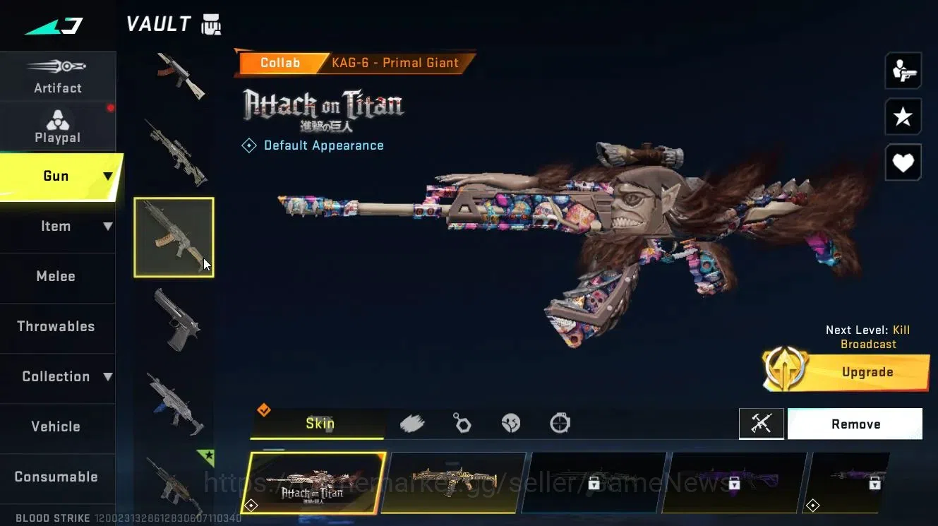 Blood Strike Accounts Collab Skin ASIA|ETERNAL (ZERO-Odashadow)|Collab 11