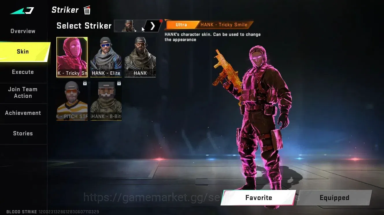 Blood Strike Accounts Collab Skin ASIA|ETERNAL (ZERO-Odashadow)|Collab 6