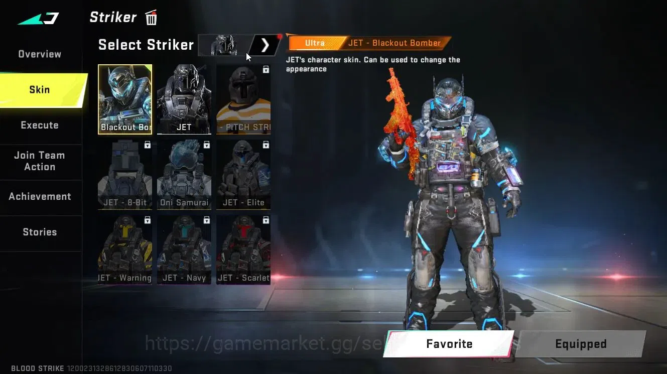 Blood Strike Accounts Collab Skin ASIA|ETERNAL (ZERO-Odashadow)|Collab 8
