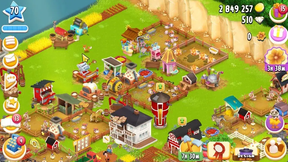 Hay Day Accounts Lvl 70 | Silo Storage 1050 + Barn Storage 3050 + 2 image 1
