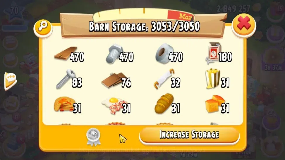 Hay Day Accounts Lvl 70 | Silo Storage 1050 + Barn Storage 3050 + 2 image 12