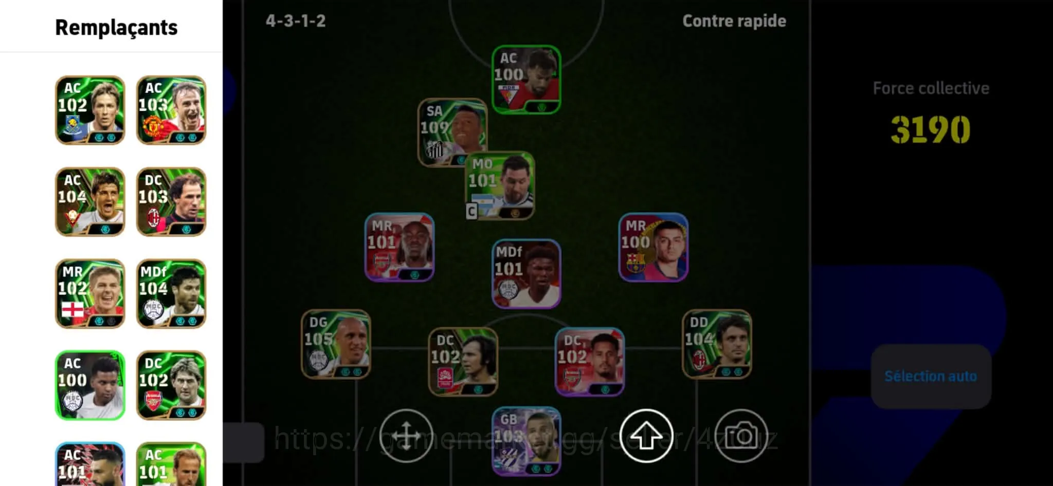 eFootball Accounts High-End Mobile|PW 3201 double péle |roberto carlos|odoo|kaka|hadj dhyouf|barca and arcenal pack 1
