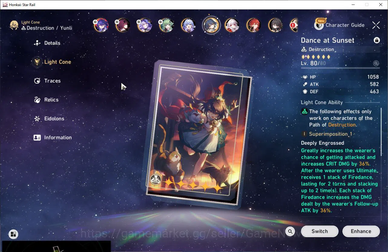 Honkai Star Rail Accounts ASIA|TL 70 |12 Limited|[Acheron,HuoHuo,Yunli+Sign] image 6