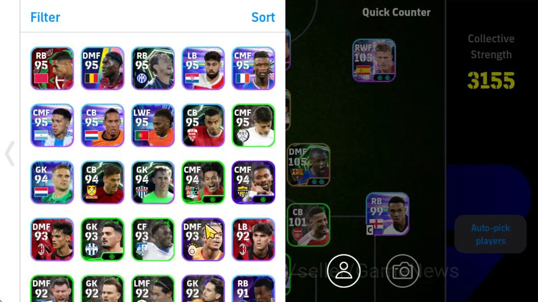 eFootball Accounts Starter Mobile|YayaTaoure(Phenom Pass),Bryan Robson(Blitz Curler,Vision Pass),Dani Olmo(Phenom 2