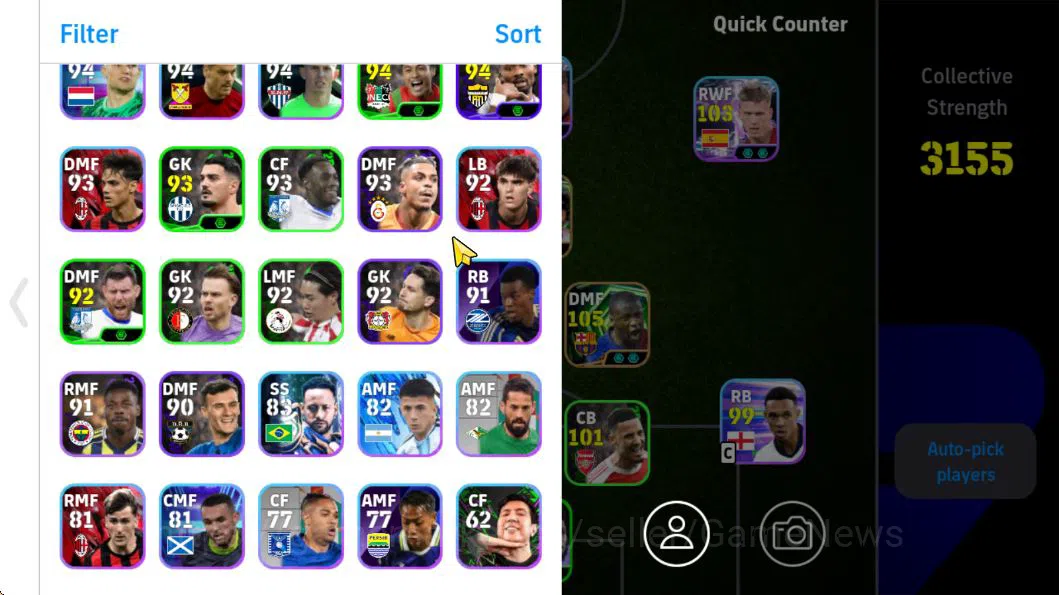 eFootball Accounts Starter Mobile|YayaTaoure(Phenom Pass),Bryan Robson(Blitz Curler,Vision Pass),Dani Olmo(Phenom 3