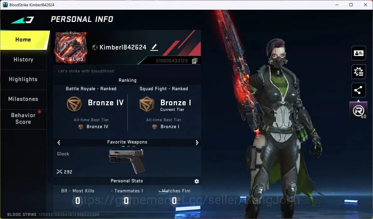 Blood Strike Accounts ASIA | 1 EVO: M1887 Destroyer | 90 EVO Upgrade Poi image 1