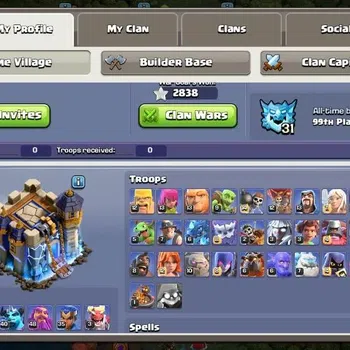 Clash of Clans Accounts High-End Global |TH 18-BH 10|LVL 101|AQ 56 ,MP 40 ,GW 48 ,RC 35 ,BK 57,DD 3|BM 11|Legendary Skin