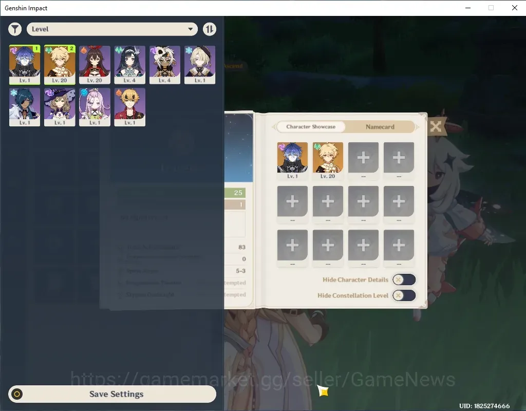 Genshin Impact Accounts Others Asia|AR 25|1 Limited (Flins)|Fresh Story Quest & Explore Map|Reuni On|All Unset|Male MC|Take 1