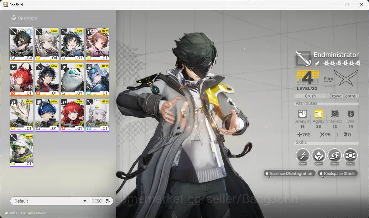 Arknights: Endfield Accounts ASIA, starter fresh, Ardelia, Laevatain. more deta image 2