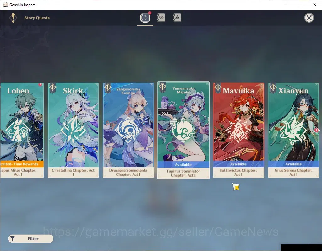 Genshin Impact Accounts ASIA|AR 55|Rate ON|3 Archons [Furina,Mavuika,Raide image 15