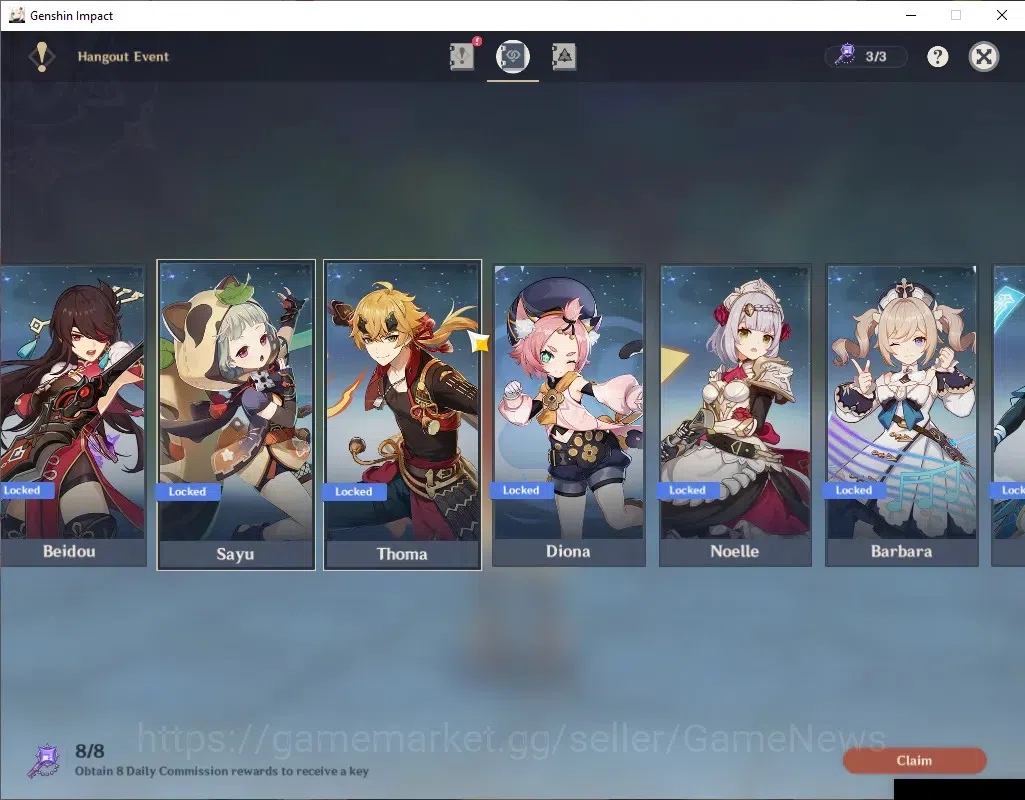 Genshin Impact Accounts ASIA|AR 55|Rate ON|3 Archons [Furina,Mavuika,Raide image 18