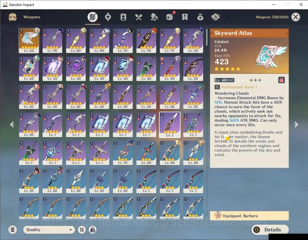 Genshin Impact Accounts ASIA|AR 55|Rate ON|3 Archons [Furina,Mavuika,Raide image 3