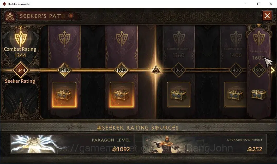 Diablo Immortal Accounts Others NA | Chains Of Honor | 60 (364) Necromancer-Maledictor | CR 28K |Reso 465| Hell III 11