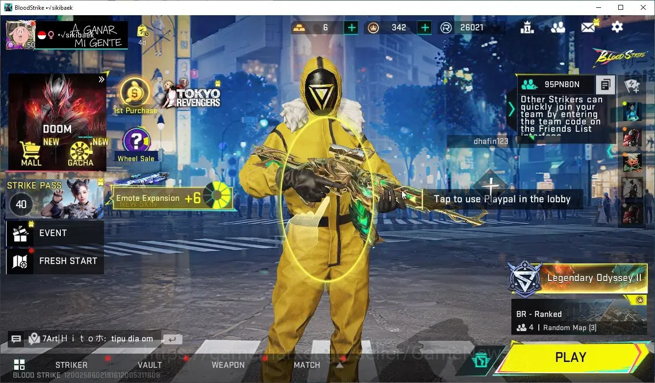 Blood Strike Accounts ASIA|7 ULTRA[Enforcer,JET,ZERO,AK47,URB,INP-9,QBZ9 image 1