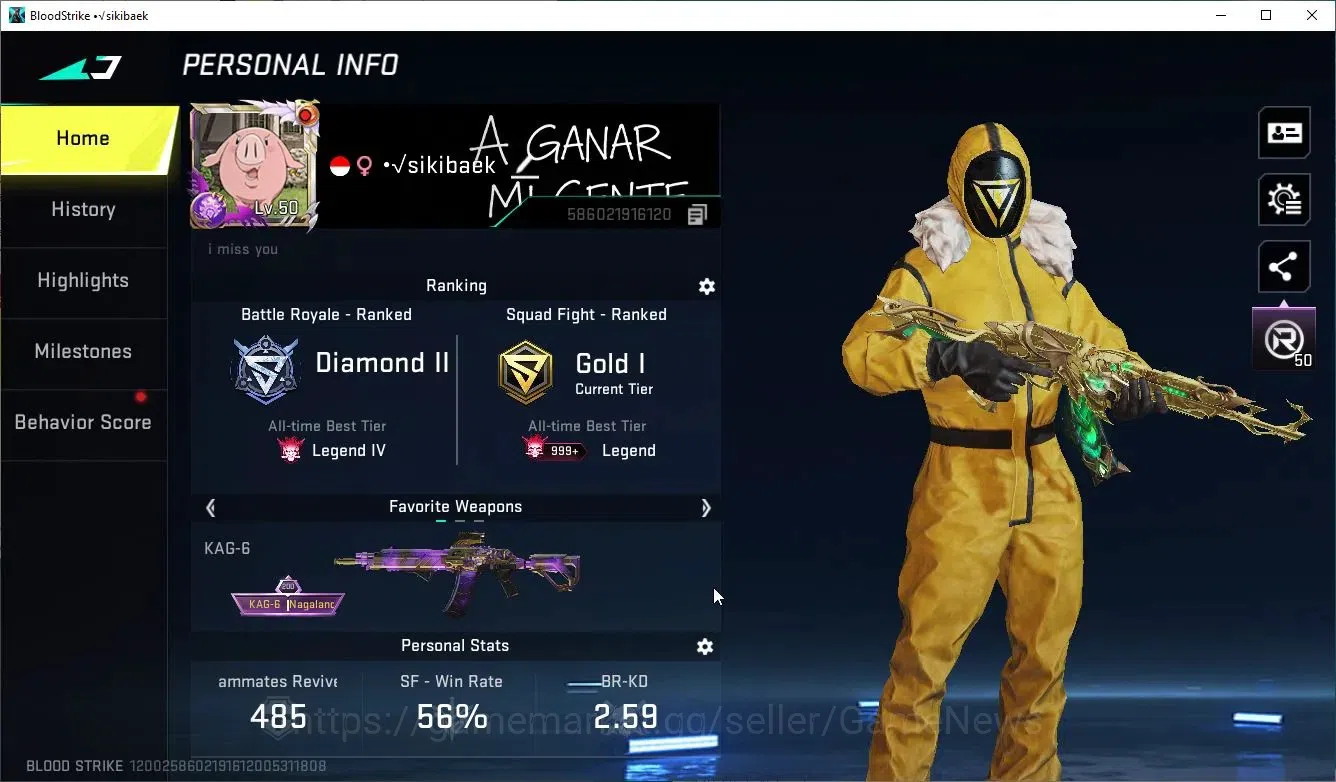 Blood Strike Accounts ASIA|7 ULTRA[Enforcer,JET,ZERO,AK47,URB,INP-9,QBZ9 image 3