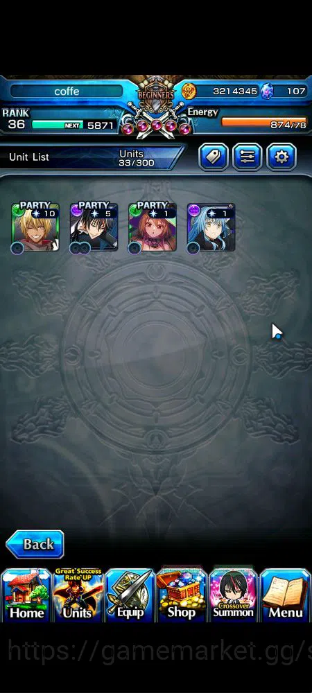 Grand Summoners Accounts Global|Rank 36|107 cc|4 Ascend+2 TW|[Veldora,Diabl image 11