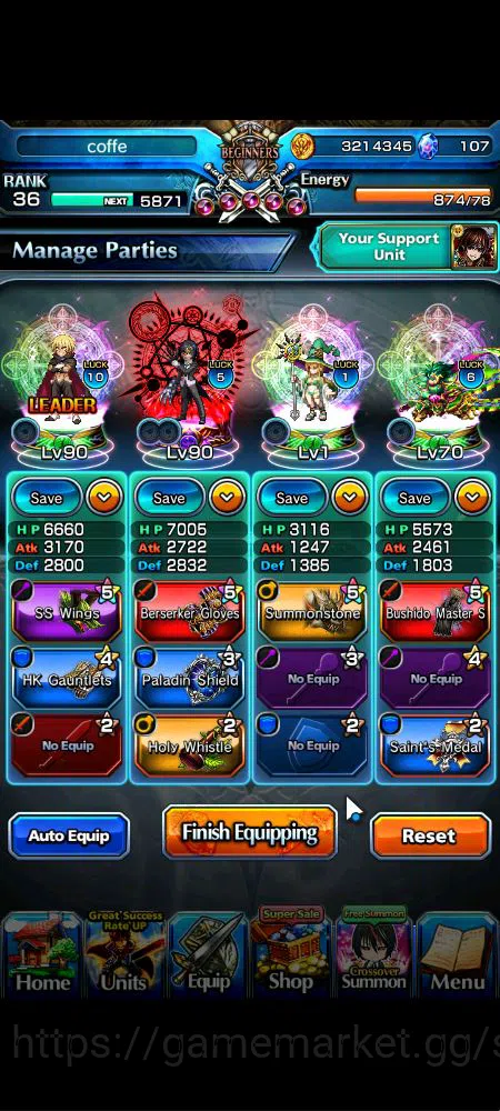 Grand Summoners Accounts Global|Rank 36|107 cc|4 Ascend+2 TW|[Veldora,Diabl image 12