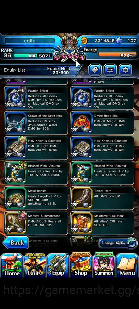 Grand Summoners Accounts Global|Rank 36|107 cc|4 Ascend+2 TW|[Veldora,Diabl image 4