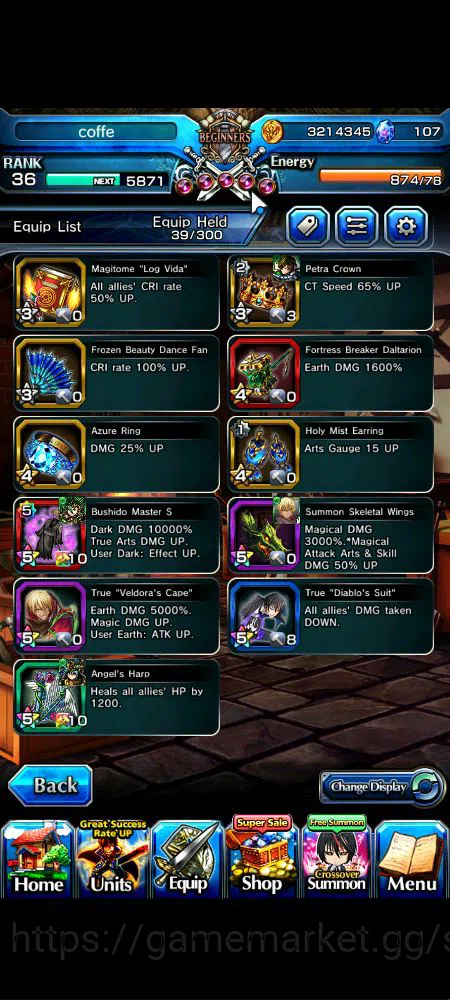 Grand Summoners Accounts Global|Rank 36|107 cc|4 Ascend+2 TW|[Veldora,Diabl image 8