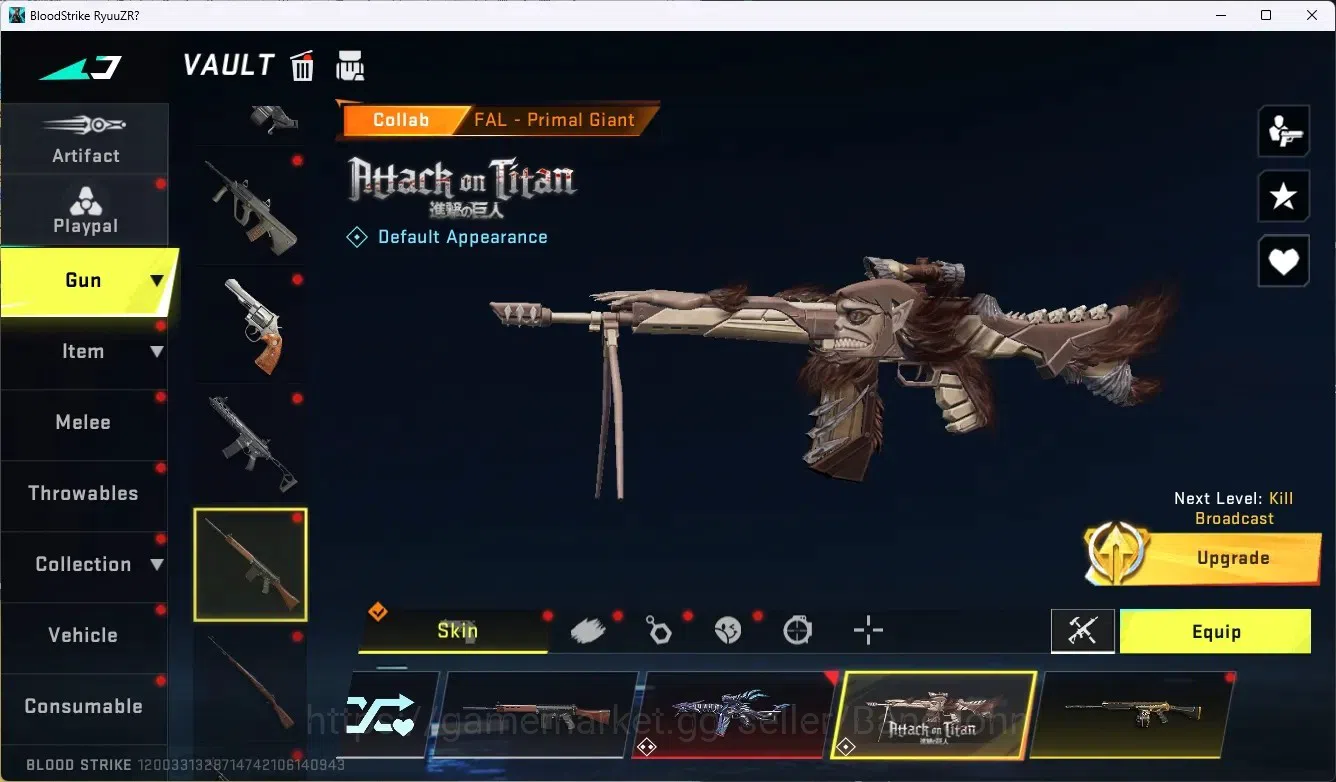 Blood Strike Accounts ASIA | 1 Evo: FAL-Evolved Draco|2 AOT: AK47, FAL | image 4