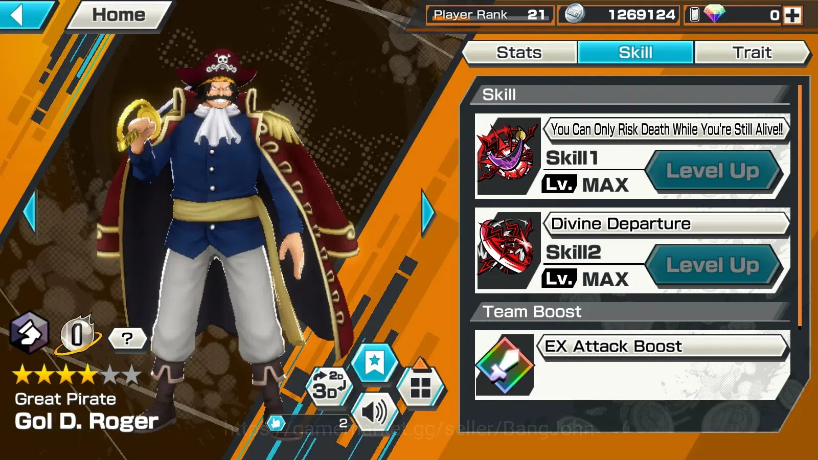 One Piece Bounty Rush Accounts Global |EX 6|PR 21|FAA Sakazuki|BP Kuzan|GP Edward image 8