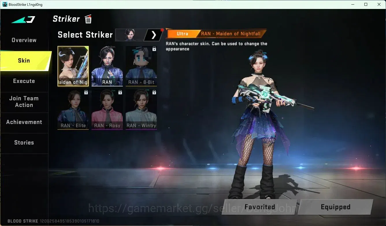 Blood Strike Accounts ASIA | 4 ULTRA STRIKER: RAN, EMMA, NACHO, KRAKEN | image 2