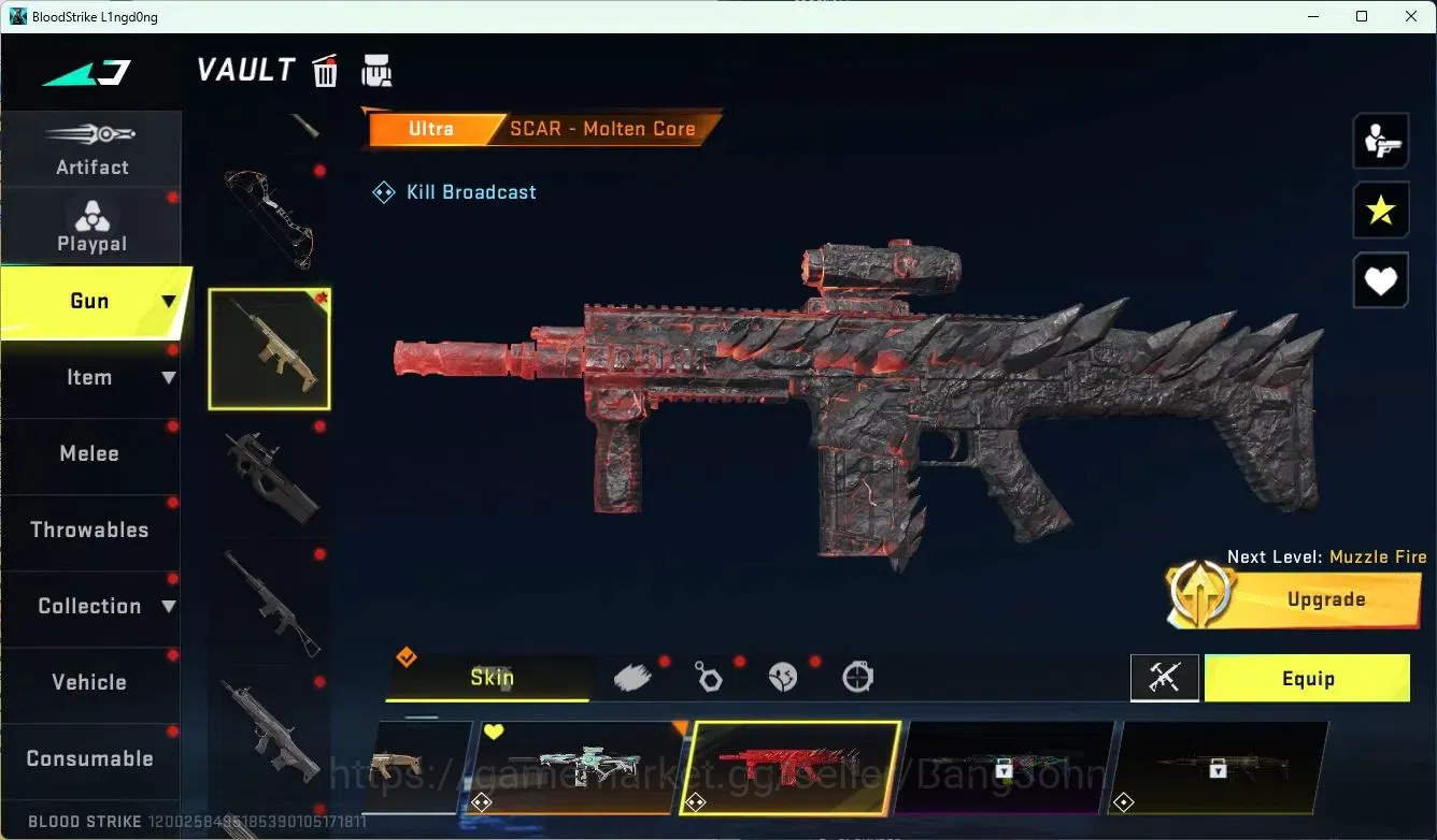 Blood Strike Accounts ASIA | 4 ULTRA STRIKER: RAN, EMMA, NACHO, KRAKEN | image 8