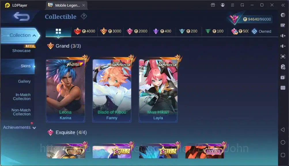 Mobile Legends: Bang Bang Accounts GLOBAL Hero 131 Skin 388|Aspirants Fanny+Layla|Sta image 7