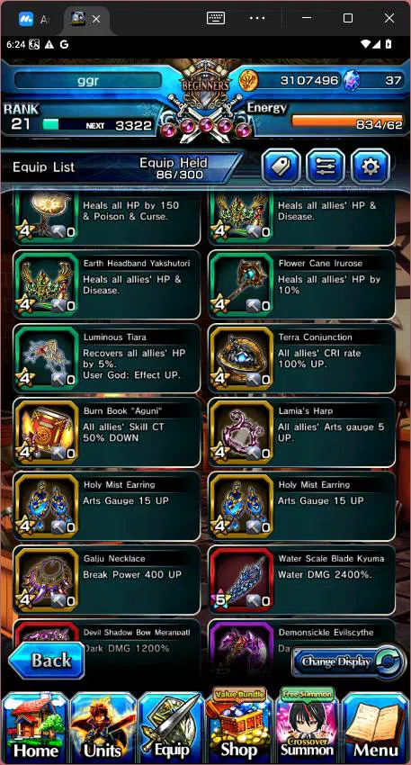 Grand Summoners Accounts GLOBAL|10 Ascend|Rank 21|Chloe,WH Fen,Rin&Luvia,Lo image 11