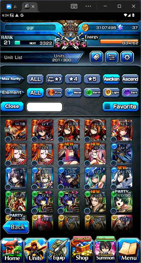 Grand Summoners Accounts GLOBAL|10 Ascend|Rank 21|Chloe,WH Fen,Rin&Luvia,Lo image 13