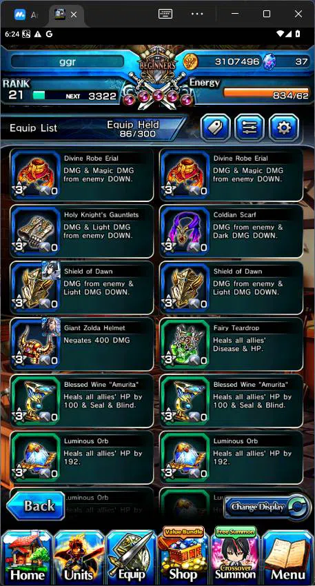 Grand Summoners Accounts GLOBAL|10 Ascend|Rank 21|Chloe,WH Fen,Rin&Luvia,Lo image 8