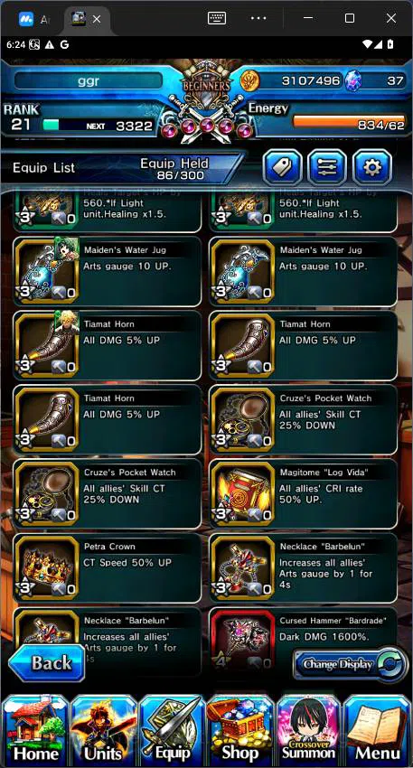 Grand Summoners Accounts GLOBAL|10 Ascend|Rank 21|Chloe,WH Fen,Rin&Luvia,Lo image 9