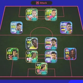 eFootball Accounts Legends & Iconic Players Mobile|Epic Suarez,Aguero,Gerrard,Ferdinand Etc.|Showtime Mbappe,J