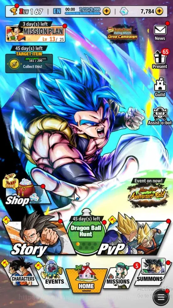 Dragon Ball Legends Accounts 172M Total Power|LV 167|7K Chrono|3 UL+3 LR+26 LL| image 1