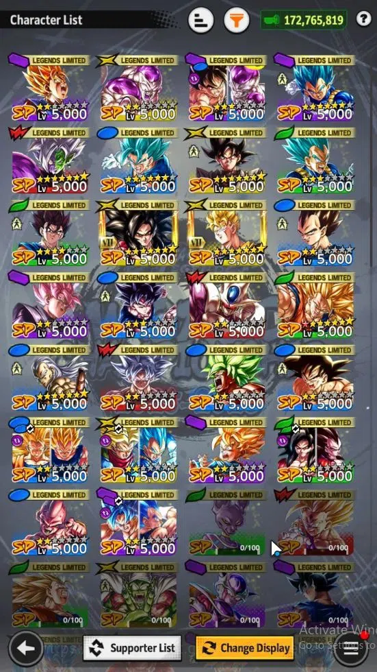 Dragon Ball Legends Accounts 172M Total Power|LV 167|7K Chrono|3 UL+3 LR+26 LL| image 5