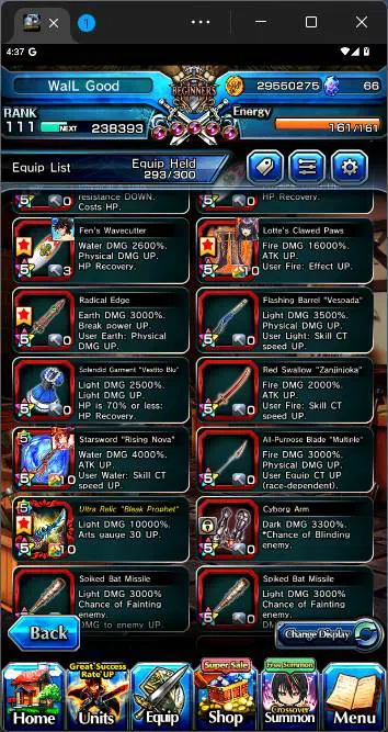 Grand Summoners Accounts Others GLOBAL|30 Ascend|Inumata TW,Priscilla,Kirisame TW,DL Rimuru TW,etc|many crossover|Take 5