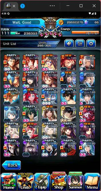 Grand Summoners Accounts Others GLOBAL|30 Ascend|Inumata TW,Priscilla,Kirisame TW,DL Rimuru TW,etc|many crossover|Take 8