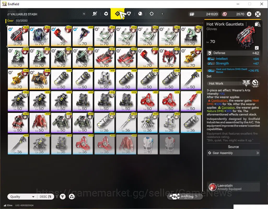 Arknights: Endfield Accounts ASIA|Lv 54|SSR 8(4Limit) [Laevatain+Sign,EmberP1,G image 14