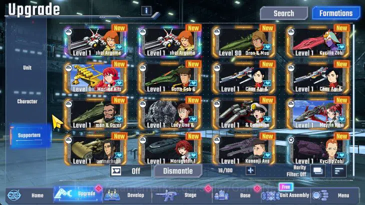 SD Gundam G Generation ETERNAL Accounts [Global] 51K DM | 1 Limited 2 UR (Astray Red Frame, Sazabi) + 2 UR Supporters 3