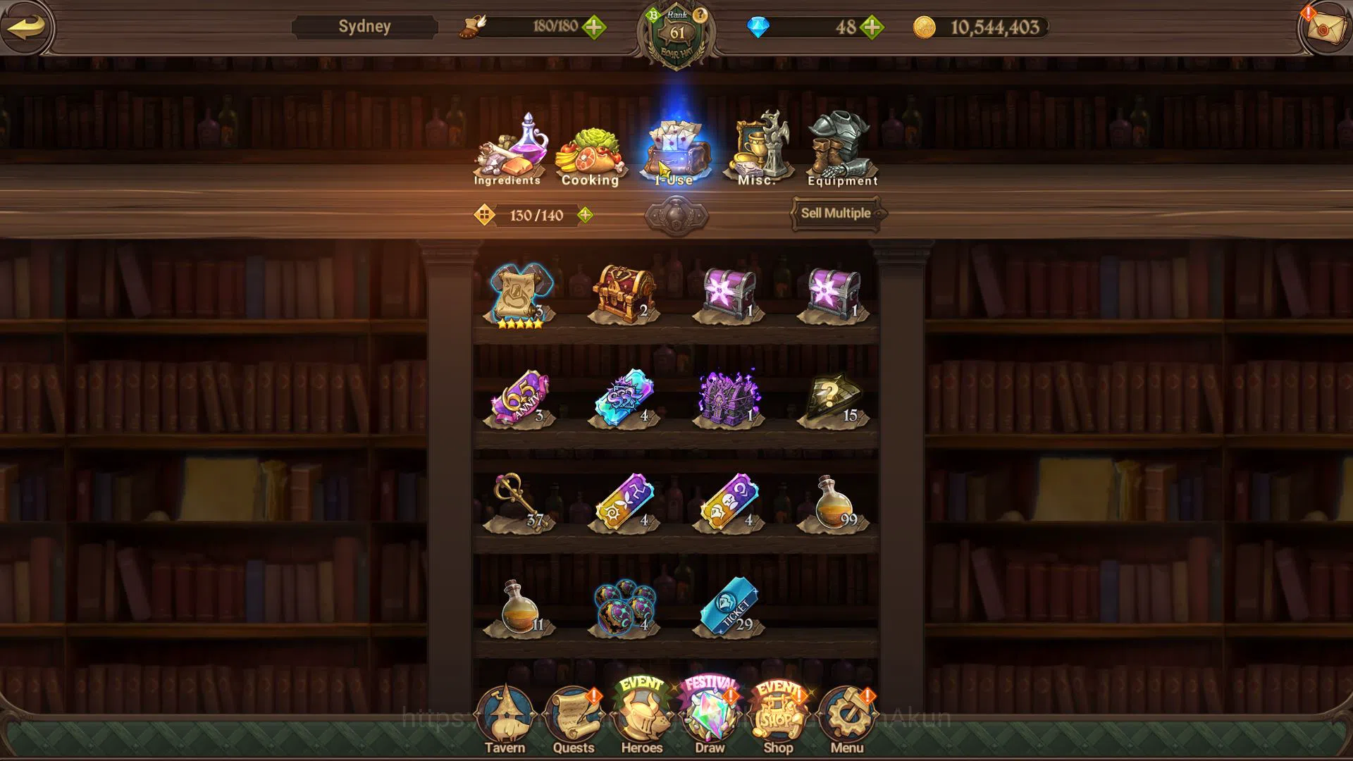 The Seven Deadly Sins: Grand Cross Accounts Midgame Global|2,6M CC|2 LR+11 UR+17 16