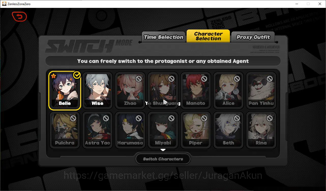 Zenless Zone Zero Accounts Mid-Game EU|IK 46|S2 CH1|6 Limited[Ye Shanguang,Miyabi,Astra,Alice,Zhao,Haru] +3 STD|6 S 5