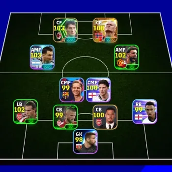 eFootball Accounts Legends & Iconic Players Android|PW 3110|New Erling Haaland Big T,Lionel Messi Show T,Daniele Massaro