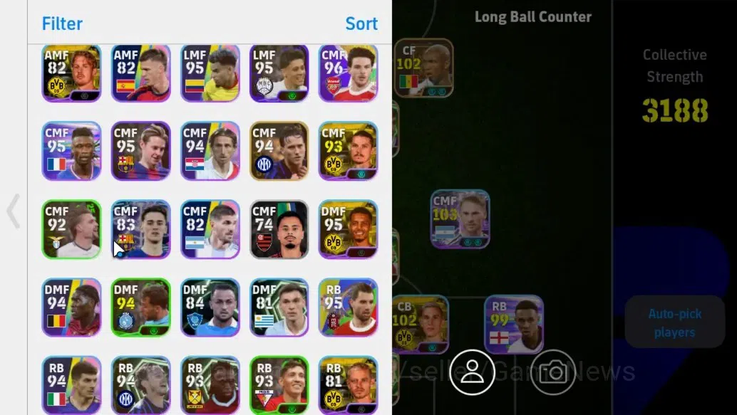 eFootball Accounts Android||Giorgio Chiellini,Steven Gerrard,Lothar M image 3