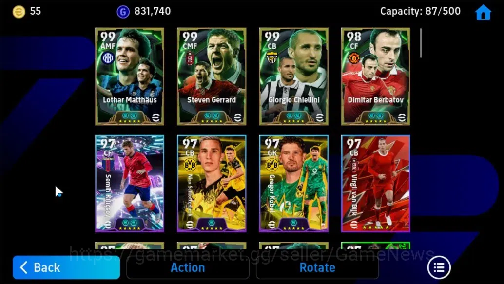 eFootball Accounts Android||Giorgio Chiellini,Steven Gerrard,Lothar M image 6