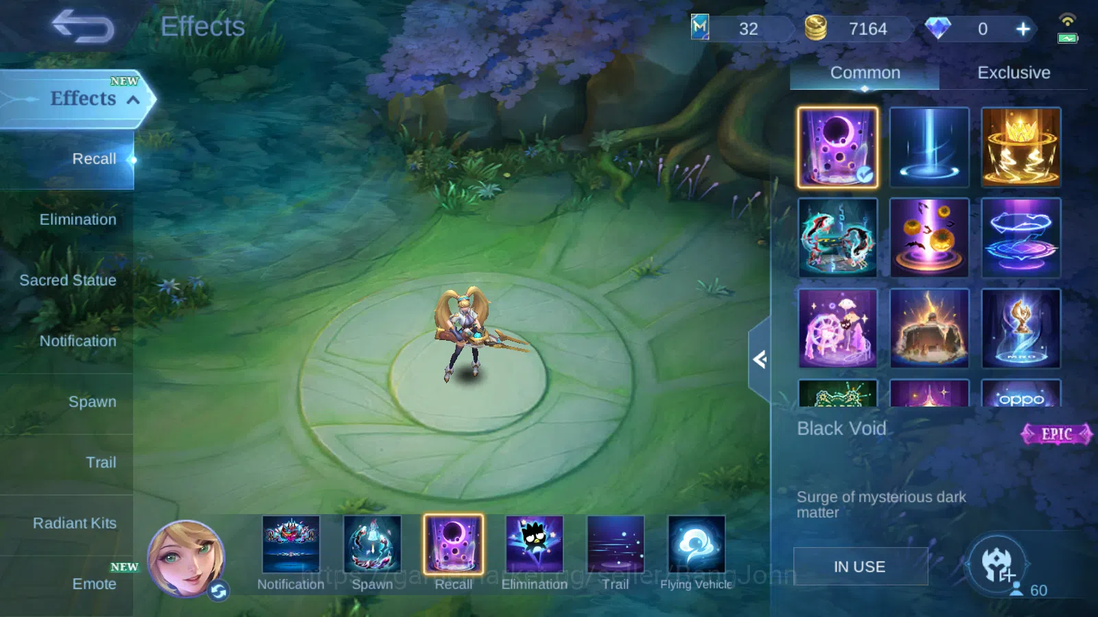 Mobile Legends: Bang Bang Accounts Hero 60 Skin 119 | IMMO 104 | Recall Black Void Ep image 13